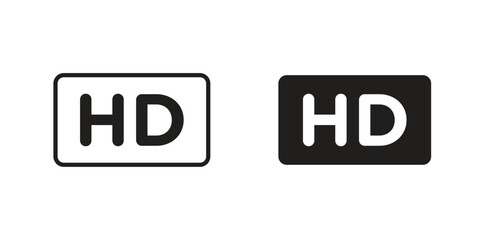 Fototapeta premium High definition icons Black vector illustration for social media, app, and web