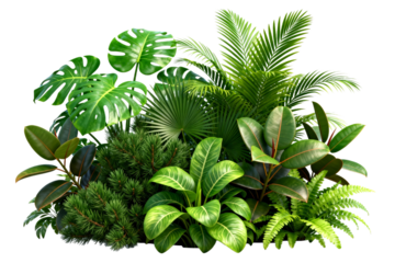 Lush Tropical Greenery Arrangement for Indoor Decor