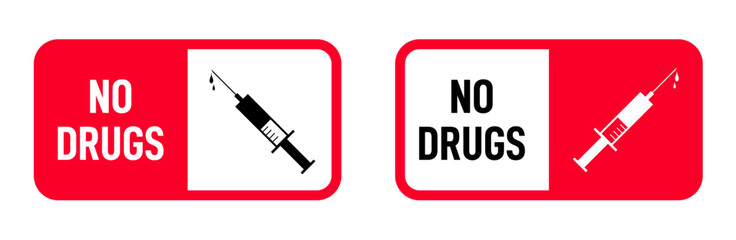 no drug warning sign