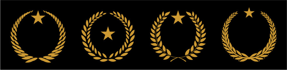 laurel wreath decoration element