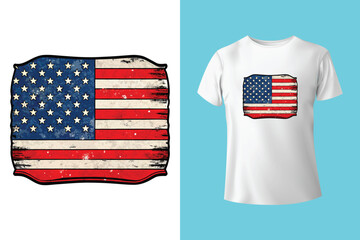 Land of the free because of the brave hand drawn american patriotic quote lettering. 4th of July day related calligraphy. Vector vintage illustration.