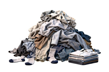 Pile of Mixed Clothing and Accessories