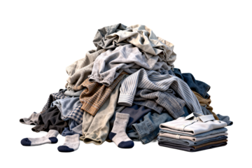 Pile of Mixed Clothing and Accessories