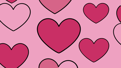 seamless hearts pattern