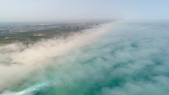 Aerial Hadera Coastline Fog Over Mediterranean Israel

Drone footage shows aerial fog rolling along Hadera coastline Mediterranean Israel 1 January 2026
