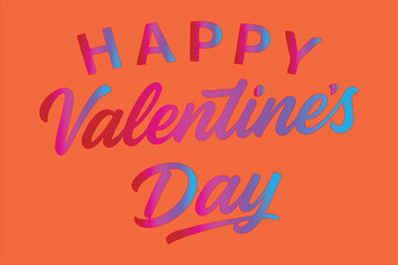 valentine day typography
