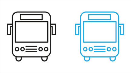bus icon, vector illustration