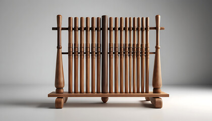 Symphony of the Earth: Handcrafted Vertical Bamboo Xylophone