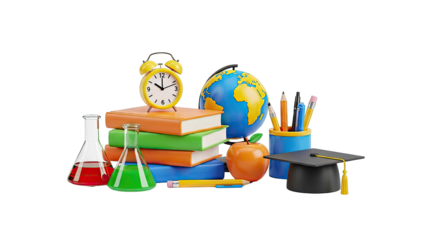 School Supplies Still Life