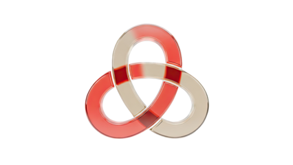 Intertwined Trefoil Knot