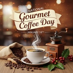Celebrating national gourmet coffee day on january 18th