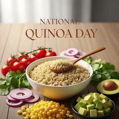 Celebrating national quinoa day with fresh ingredients