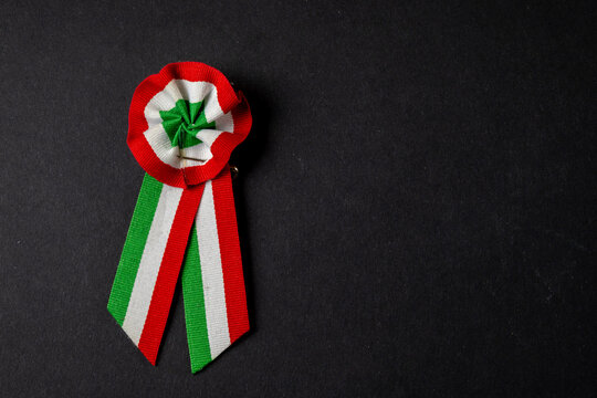 Hungarian Cockade On Dark Background