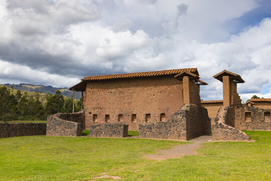 Raqchi is an Inca archaeological site in Peru located in the Cus
