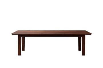 Fototapeta premium Solid Wood Dining Table with Rectangular Top