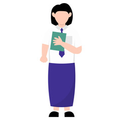 Indonesian Student Illustration