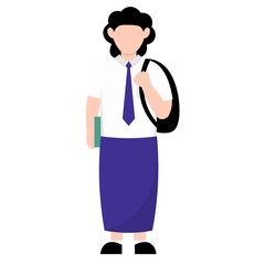 Indonesian Student Illustration