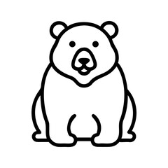 Fototapeta premium Majestic Bear Icon A Bold Emblem of Nature's Strength