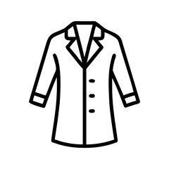 Stethoscope and Doctor Coat Icon  A Symbol of Care and Expertise