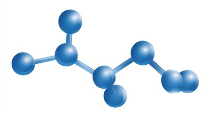 High definition image of blue molecular material structure