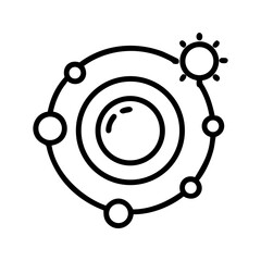 Celestial Wonders  A Unique Solar System Icon Design