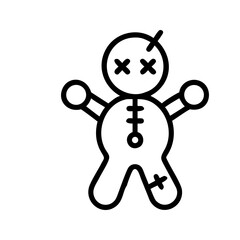 Mystical Voodoo Doll Icon  Enchantment and Intrigue