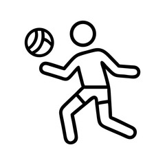 Dynamic Volleyball Icon  Elevate Your Game with Style