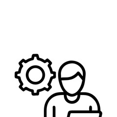 Dynamic Working Icon  A Modern Representation of Productivity