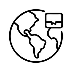 Global Shipping Icon  Your Gateway to Worldwide Delivery