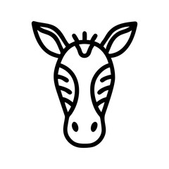 Striking Zebra Icon  Bold and Playful Design for Your Creative Projects