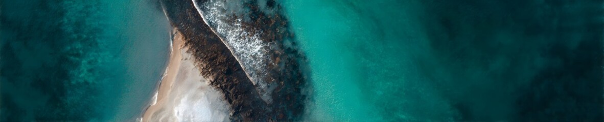 Floating seaside bubble wallpaper image