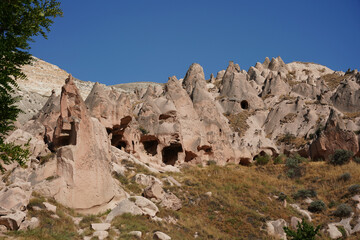 Fototapeta premium Rock Formations in Zelve Valley, Nevsehir, Turkiye