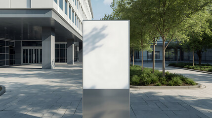 Modern Office Signage Mockup on Interior Wall