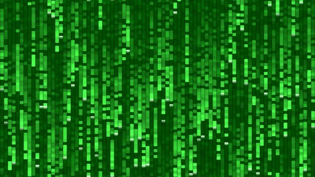 Digital rain matrix code green falling abstract 4K seamless loop GPU shader motion graphics cyberpunk background