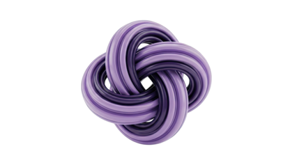 Intertwined Purple Tubular Structure