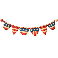 US bunting flag 