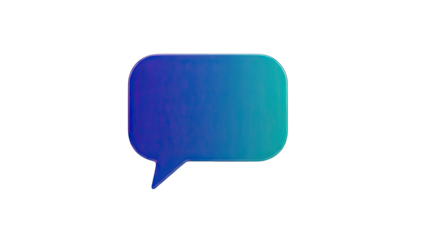 3D Gradient Speech Bubble Icon