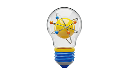Lightbulb with Atomic Model Inside