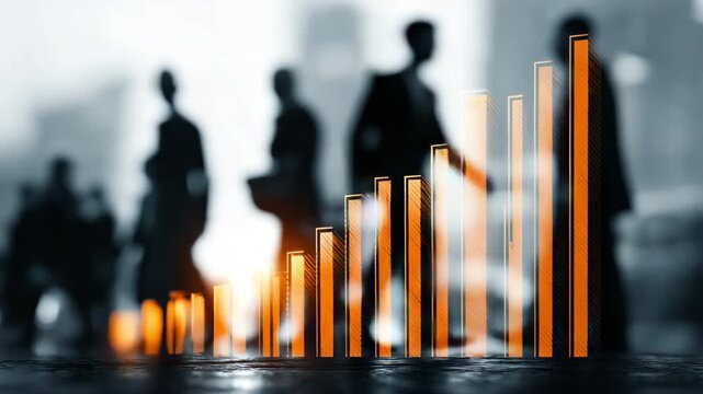 Business growth success chart