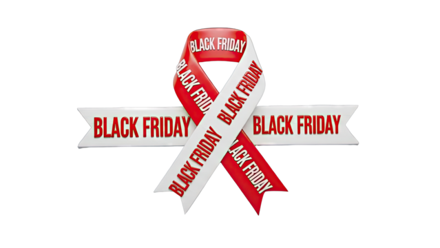 Black Friday Ribbon Graphic - Powered by Adobe