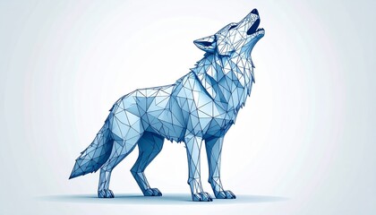 Obraz premium Black silhouette vector illustration of a wild wolf and farm stallion set against a nature background featuring animal icons of a fox and deer