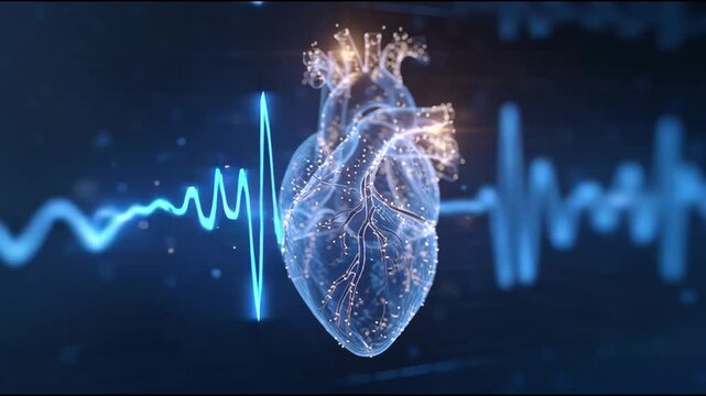 Digital Human Heartbeat and Electrocardiogram Rhythm Medical Technology