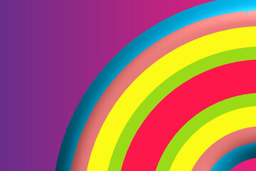 Obraz premium SIMPLE DYNAMIC LINE art design with aesthetic colourful background