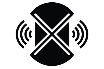 bluetooth connection vector icon silhouette