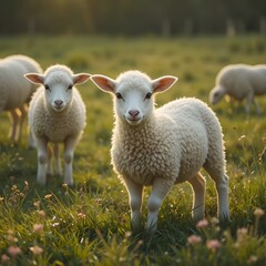 Obraz premium sheep and lamb