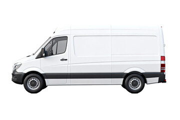 White Delivery Van for Cargo Transport Services