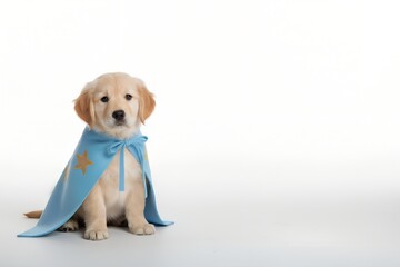 Minimal Puppy Costume with Large Copy Space