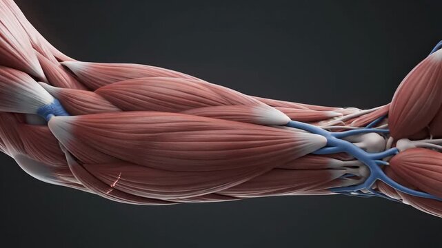 Anatomical 3D Animation: Brachioradialis Accessory Head and Muscle Group