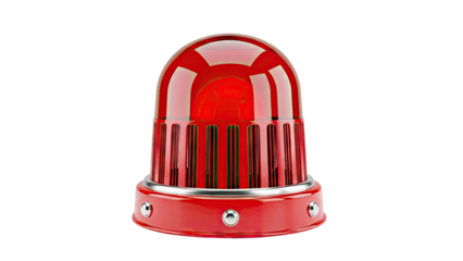 Red rotating warning light