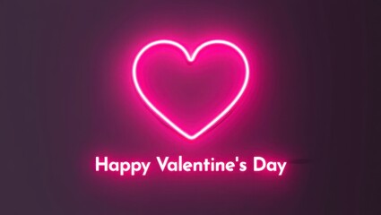 Celebrate love with a neon heart for valentine's day